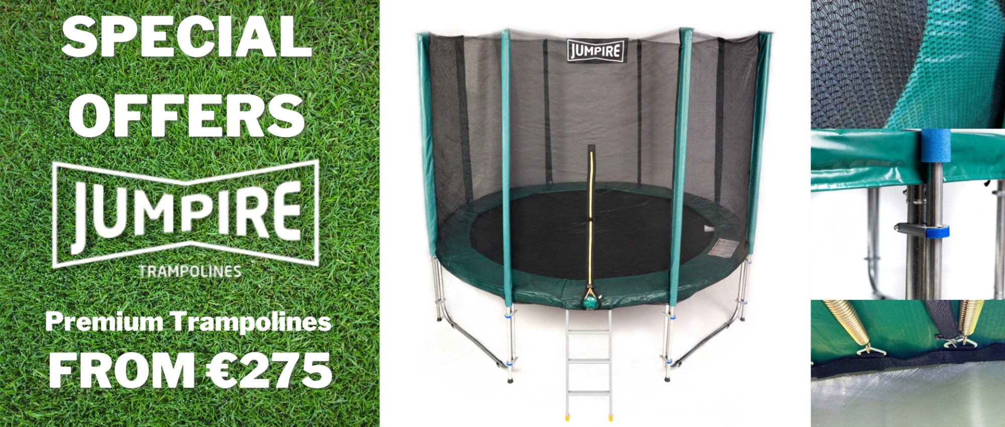 Special offers premium trampoline from 275euro Free Delivery Ireland